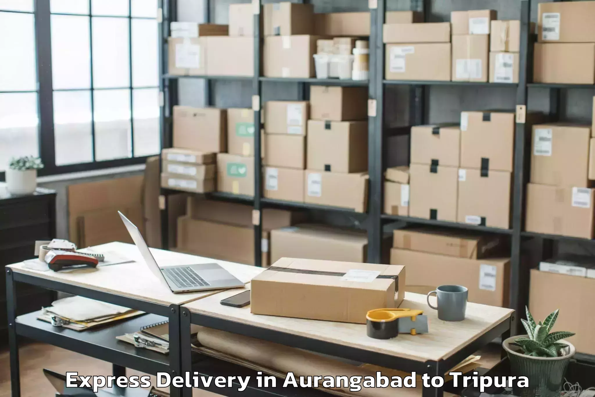 Top Aurangabad to Manu Bazar Express Delivery Available